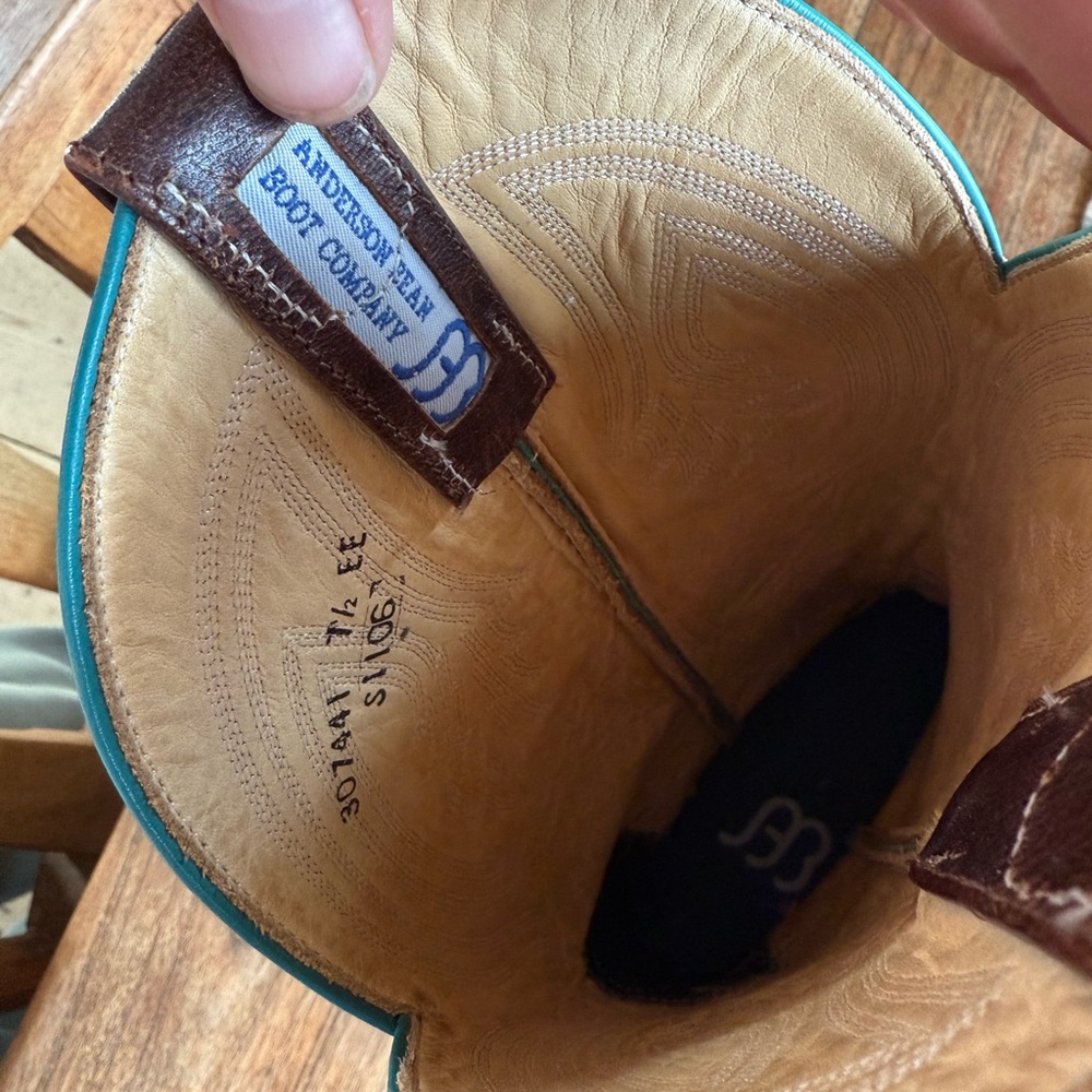 Anderson Bean Brown Cowboy Western Boots - Picture 5 of 5